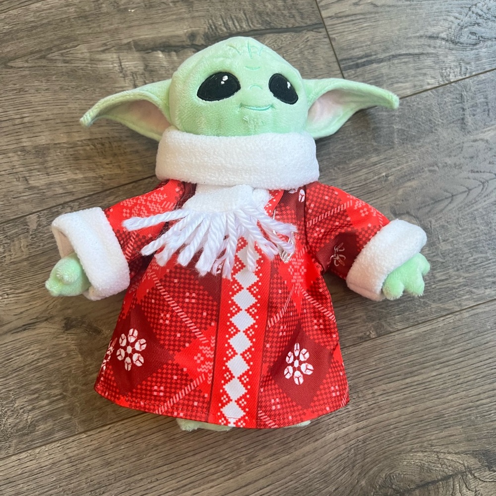 Star Wars Christmas Baby Yoda Grogu Plush Christmas out Scarf Spring 8 Inch